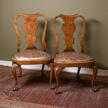 Load image into Gallery viewer, Pair of Queen Anne Burr Walnut Chairs
