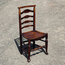 Load image into Gallery viewer, 19th Century Ash &amp; Elm Ladderback Country Chair
