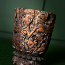 Load image into Gallery viewer, Carved Chinese Brush Pot
