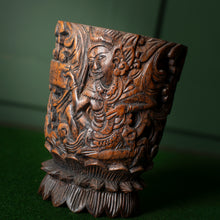 Load image into Gallery viewer, Carved Chinese Brush Pot
