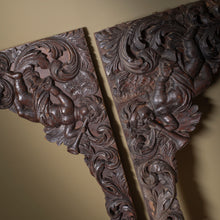 Load image into Gallery viewer, Pair of carved oak panels, mid to late 19th century (c.1850–1880)
