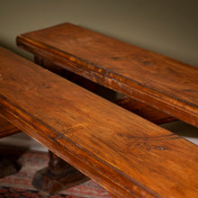 Load image into Gallery viewer, Pair of Antique Chapel Benches in Pine c.1870–1910
