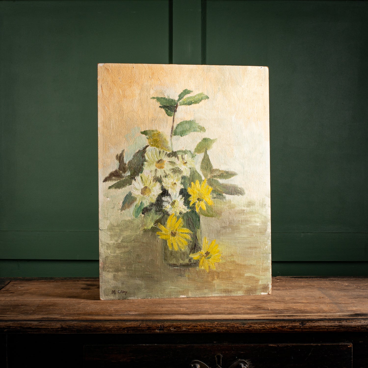 Small Flower Study Oil on Board – campbellscuriosities