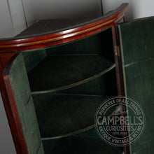Load image into Gallery viewer, Georgian Bow Front Corner Hanging Cupboard

