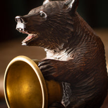 Load image into Gallery viewer, Black Forest Bear &amp; Brass Bowl
