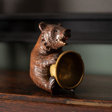 Load image into Gallery viewer, Black Forest Bear &amp; Brass Bowl
