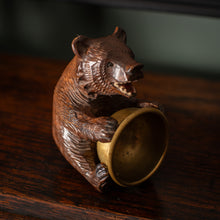 Load image into Gallery viewer, Black Forest Bear &amp; Brass Bowl
