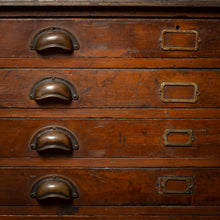 Load image into Gallery viewer, Vintage Industrial Pine Plan Chest
