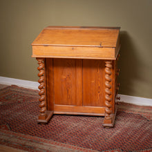 Load image into Gallery viewer, Victorian Pitch Pine Davenport Desk
