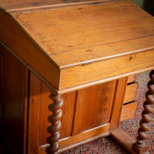 Load image into Gallery viewer, Victorian Pitch Pine Davenport Desk
