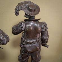 Load image into Gallery viewer, Large Pair of French Patinated Régule Historical Figures
