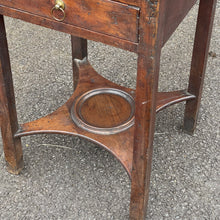 Load image into Gallery viewer, Late 18th Century Washstand Bedside Table with Drawer
