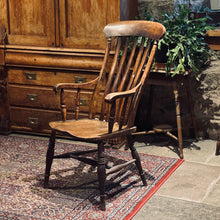 Load image into Gallery viewer, Victorian Grandfather Windsor Chair (Dark)
