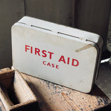 Load image into Gallery viewer, Vintage White Enamel First Aid Case
