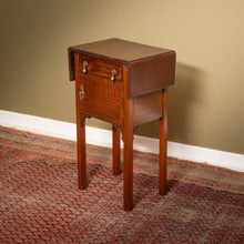 Load image into Gallery viewer, Edwardian Mahogany Drop-Leaf Bedside Cabinet c.1900–1915
