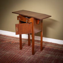 Load image into Gallery viewer, Edwardian Mahogany Drop-Leaf Bedside Cabinet c.1900–1915
