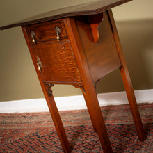 Load image into Gallery viewer, Edwardian Mahogany Drop-Leaf Bedside Cabinet c.1900–1915

