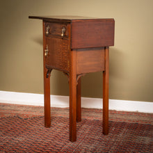 Load image into Gallery viewer, Edwardian Mahogany Drop-Leaf Bedside Cabinet c.1900–1915
