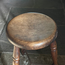 Load image into Gallery viewer, 19th-Century Three-Legged Lace Factory Stool
