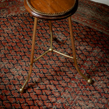 Load image into Gallery viewer, Aesthetic Movement Brass &amp; Mahogany Occasional Table
