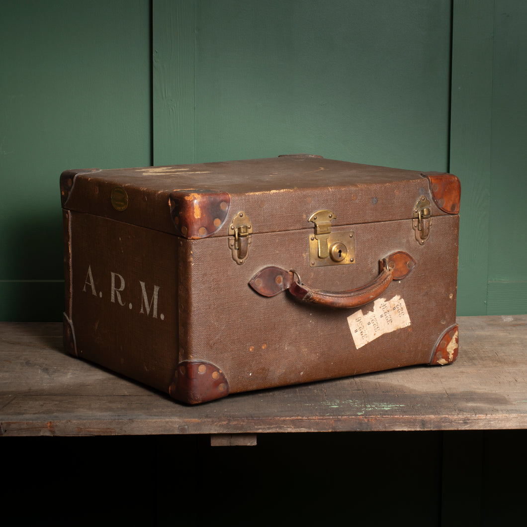 Early 20th Century Monogrammed Ladies Hat Case