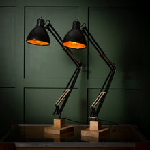 Load image into Gallery viewer, Pair of Black Naska Loris Lamps
