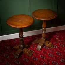 Load image into Gallery viewer, Pair of "Old Charm Furniture" Mid-Century Wine Tables
