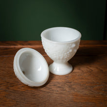 Load image into Gallery viewer, Avon milk glass covered candy dish
