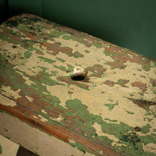 Load image into Gallery viewer, Heavily Worn Painted Wooden Stool
