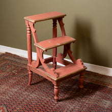 Load image into Gallery viewer, Antique Regency Library Steps
