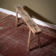 Load image into Gallery viewer, Antique Elm Rustic Pig Bench
