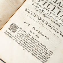 Load image into Gallery viewer, The Laws and Acts of Parliament of King William III | 1695 Scottish Parliament Folio
