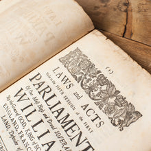 Load image into Gallery viewer, The Laws and Acts of Parliament of King William III | 1695 Scottish Parliament Folio
