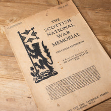 Load image into Gallery viewer, The Scottish National War Memorial Edinburgh Castle Guide c.1927
