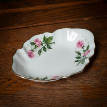 Load image into Gallery viewer, Crown Staffordshire fine bone china leaf-shaped dish
