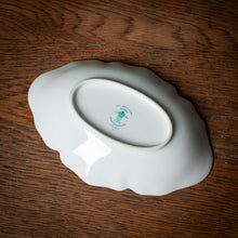 Load image into Gallery viewer, Crown Staffordshire fine bone china leaf-shaped dish
