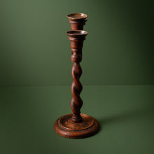 Load image into Gallery viewer, 19th Century Oak Candelabra
