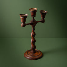Load image into Gallery viewer, 19th Century Oak Candelabra
