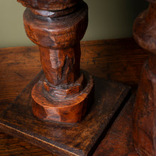 Load image into Gallery viewer, Antique Bed Leg Candlestick Holders
