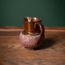 Load image into Gallery viewer, Small Lustreware Jug – Copper &amp; Pink Glaze
